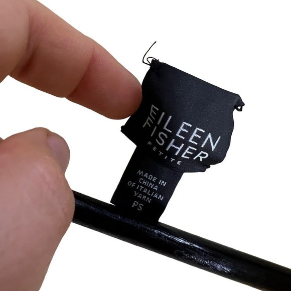 Eileen Fisher Cream Merino Wool Knit Open Front Cardigan Small - Picture 3 of 7